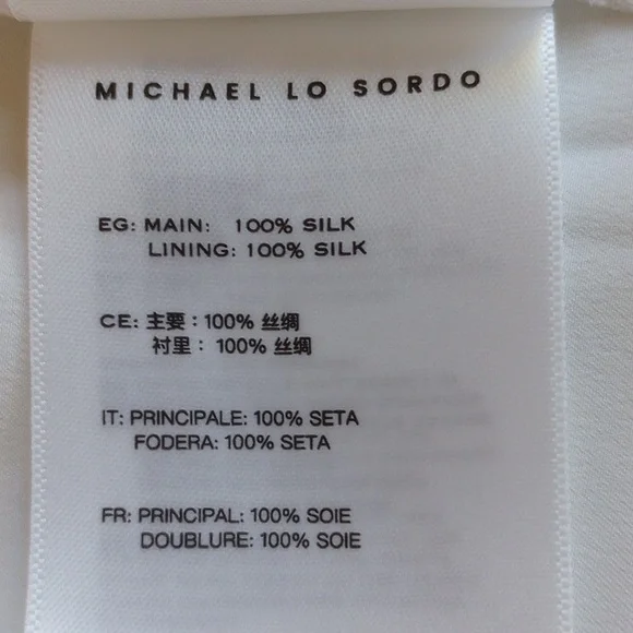 NWT Michael Lo Sordo Relaxed Silk Boy Pant 10 Wide Leg White - Picture 11 of 16
